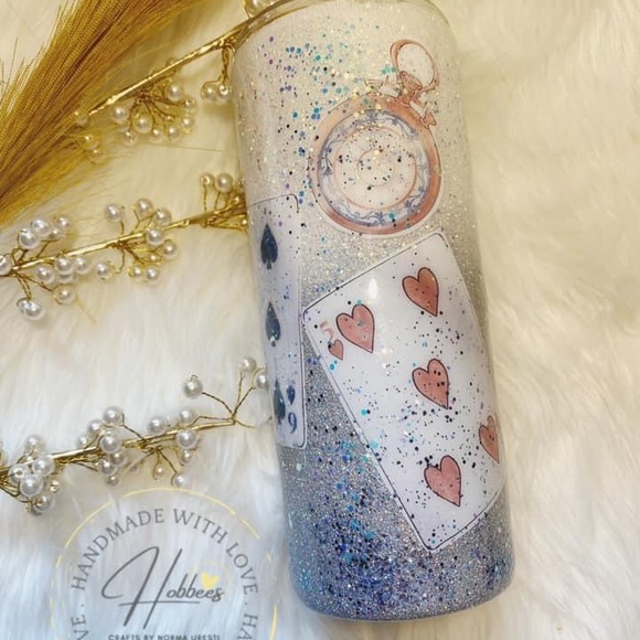 Alice in Wonderland Sexy Glitter Tumbler - Picture 2 of 15